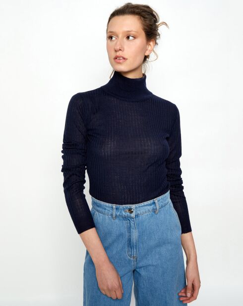 Pull en Laine mélangée Prestige marine