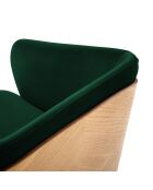 Chaise Velours Tucan vert bouteille - 56x55x82 cm