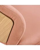 Chaise Velours Tucan rose - 56x55x82 cm