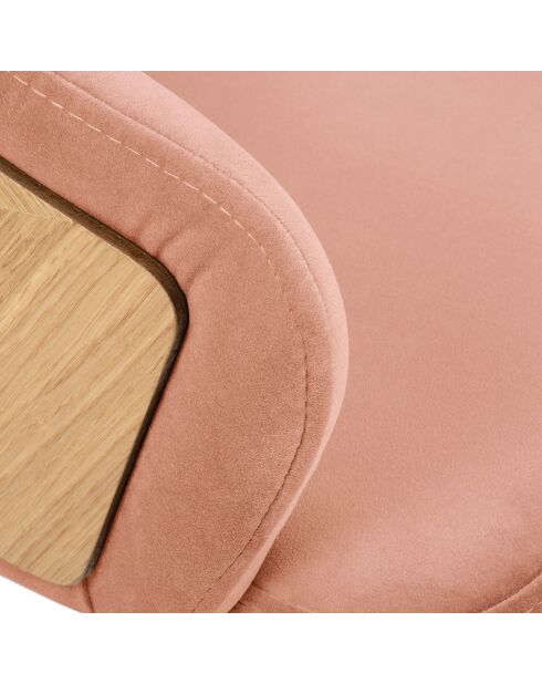 Chaise Velours Tucan rose - 56x55x82 cm