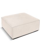 Pouf Madame beige clair - 100x100x39 cm