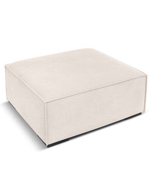 Pouf Madame beige clair - 100x100x39 cm