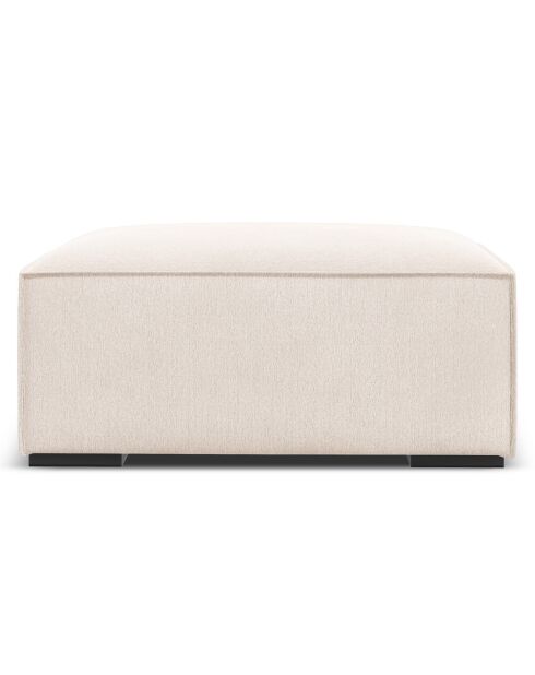 Pouf Madame beige clair - 100x100x39 cm