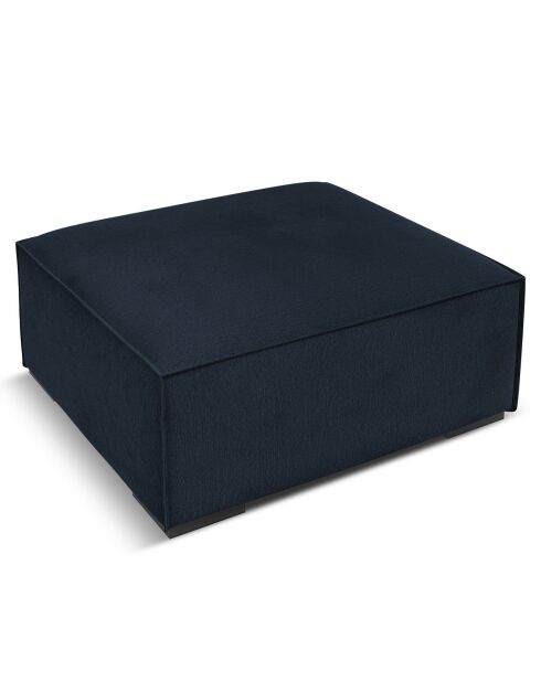 Pouf Madame bleu foncé - 100x100x39 cm