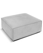 Pouf Madame gris - 100x100x39 cm