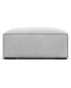Pouf Madame gris - 100x100x39 cm