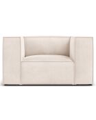 Fauteuil Madame beige clair - 113x95x68 cm