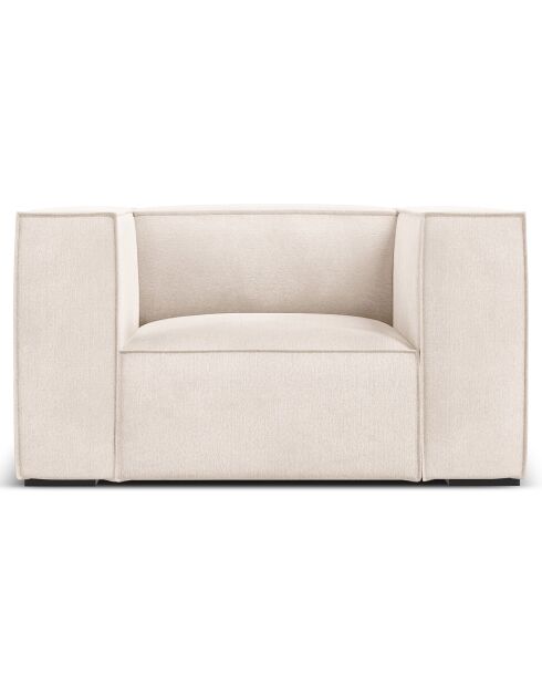 Fauteuil Madame beige clair - 113x95x68 cm