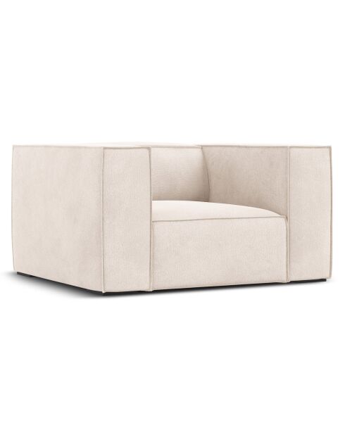 Fauteuil Madame beige clair - 113x95x68 cm