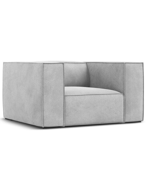 Fauteuil Madame gris - 113x95x68 cm