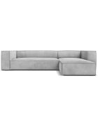 Canapé d'angle Droit Madame 5 Places gris - 290x173x68 cm