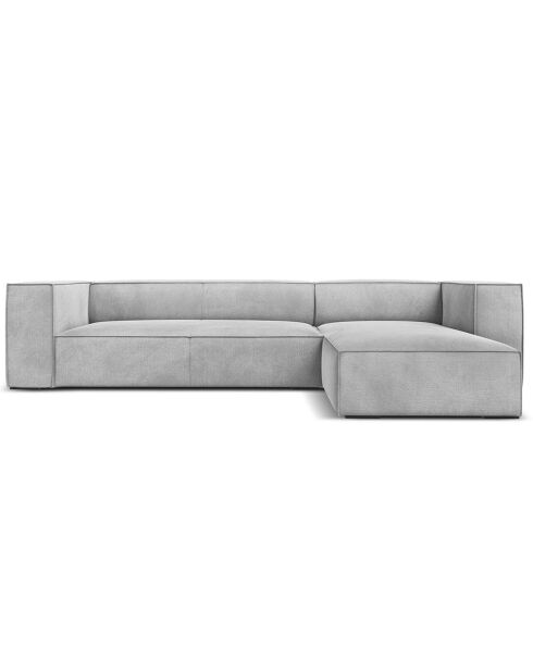 Canapé d'angle Droit Madame 5 Places gris - 290x173x68 cm