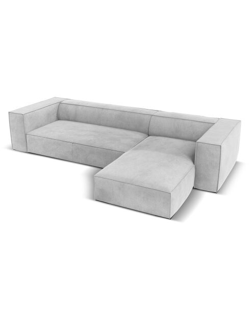 Canapé d'angle Droit Madame 5 Places gris - 290x173x68 cm