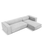 Canapé d'angle Droit Madame 5 Places gris - 290x173x68 cm