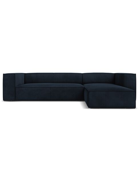 Canapé d'angle Droit Madame 5 Places bleu foncé - 290x173x68 cm