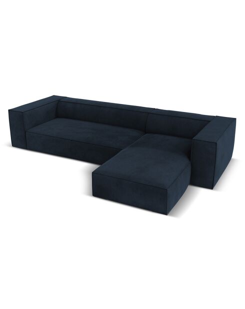 Canapé d'angle Droit Madame 5 Places bleu foncé - 290x173x68 cm