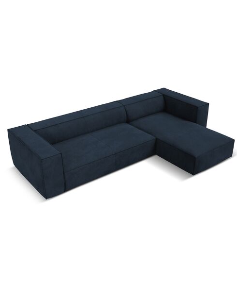 Canapé d'angle Droit Madame 5 Places bleu foncé - 290x173x68 cm