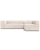 Canapé d'angle Droit Madame 5 Places beige clair - 290x173x68 cm
