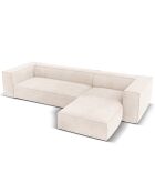 Canapé d'angle Droit Madame 5 Places beige clair - 290x173x68 cm