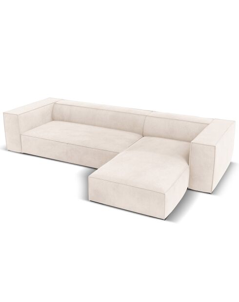 Canapé d'angle Droit Madame 5 Places beige clair - 290x173x68 cm