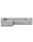 Canapé d'angle Gauche Madame 5 Places gris - 290x173x68 cm
