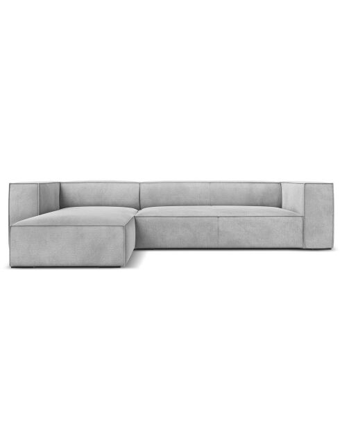 Canapé d'angle Gauche Madame 5 Places gris - 290x173x68 cm