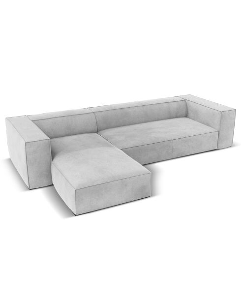 Canapé d'angle Gauche Madame 5 Places gris - 290x173x68 cm