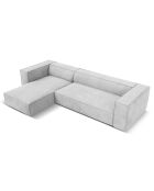 Canapé d'angle Gauche Madame 5 Places gris - 290x173x68 cm
