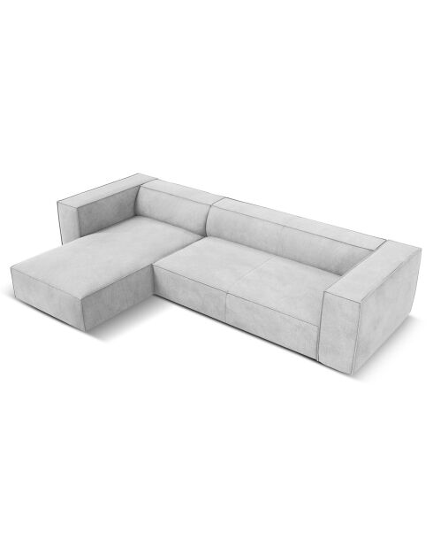 Canapé d'angle Gauche Madame 5 Places gris - 290x173x68 cm