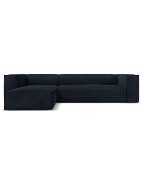 Canapé d'angle Gauche Madame 5 Places bleu foncé - 290x173x68 cm