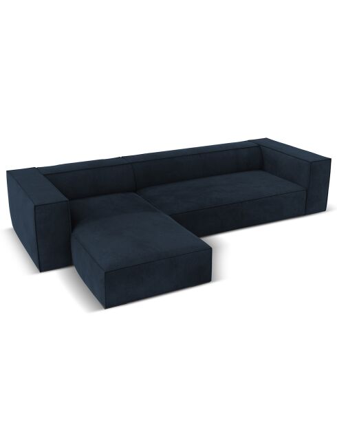 Canapé d'angle Gauche Madame 5 Places bleu foncé - 290x173x68 cm