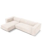 Canapé d'angle Gauche Madame 5 Places beige clair - 290x173x68 cm
