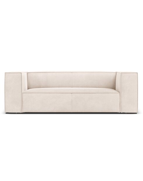 Canapé Madame 2 Places beige clair - 212x100x68 cm