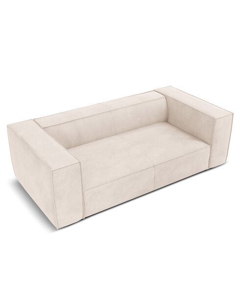 Canapé Madame 2 Places beige clair - 212x100x68 cm