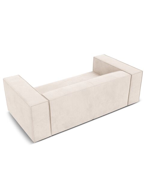 Canapé Madame 2 Places beige clair - 212x100x68 cm