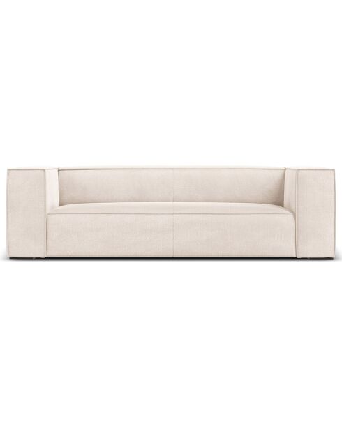 Canapé Madame 3 Places beige clair - 227x100x68 cm