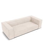 Canapé Madame 3 Places beige clair - 227x100x68 cm