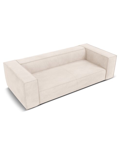 Canapé Madame 3 Places beige clair - 227x100x68 cm