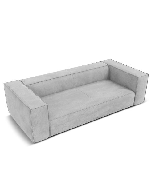 Canapé Madame 3 Places gris - 227x100x68 cm