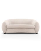 Canapé Velours Elara 2 Places beige - 190x100x77 cm