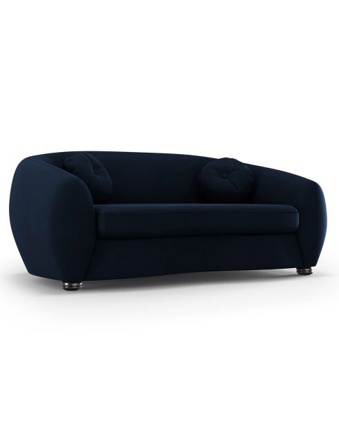 Canapé Velours Elara 2 Places bleu roi - 190x100x77 cm