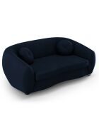 Canapé Velours Elara 2 Places bleu roi - 190x100x77 cm