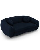 Canapé Velours Elara 3 Places bleu roi - 216x100x77 cm