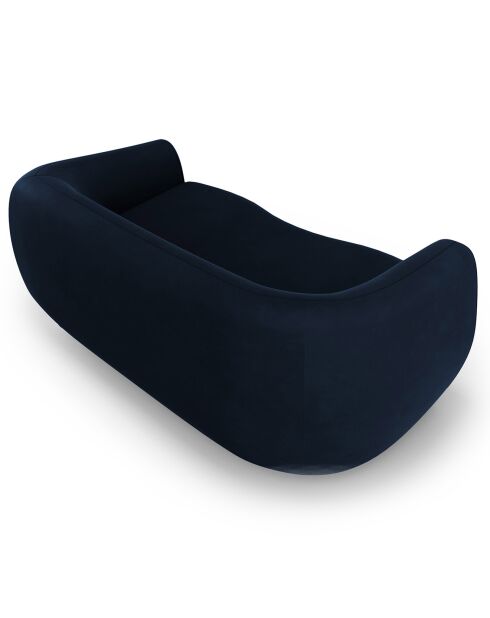 Canapé Velours Elara 3 Places bleu roi - 216x100x77 cm