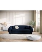 Canapé Velours Elara 3 Places bleu roi - 216x100x77 cm