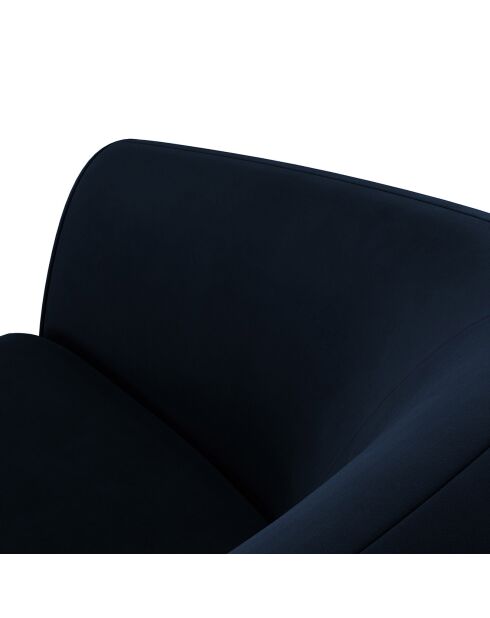 Canapé Velours Elara 3 Places bleu roi - 216x100x77 cm