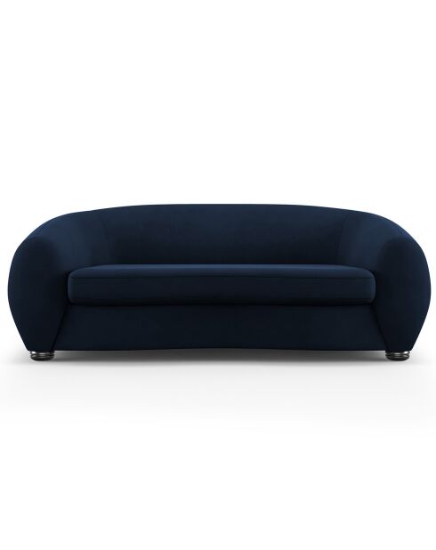 Canapé Velours Elara 3 Places bleu roi - 216x100x77 cm