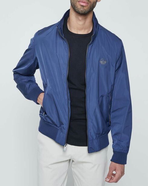 Bombers Stand Collar bleu