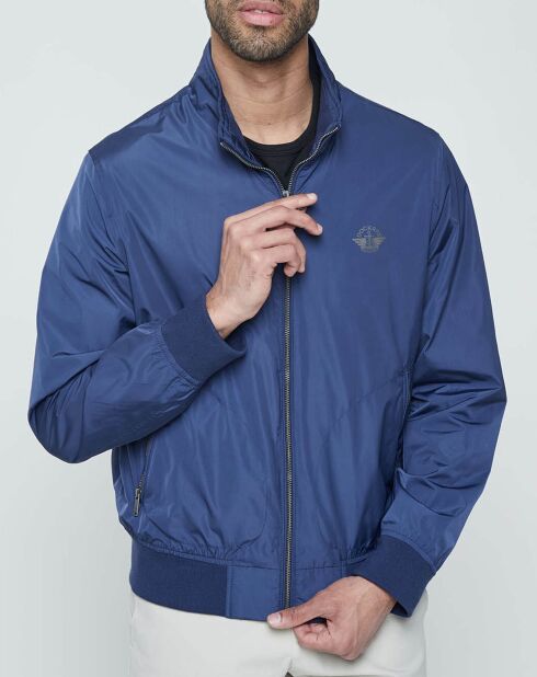 Bombers Stand Collar bleu