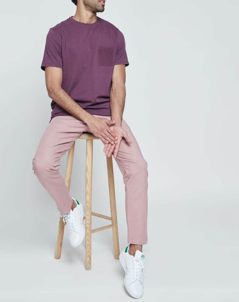 Pantalon chino Tapered 360 rouge clair